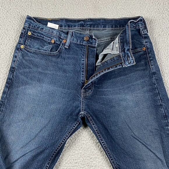 Levi's 505 Regular Straight FIt Jeans Men's 34x34 Medium Wash Causal - Picture 2 of 10